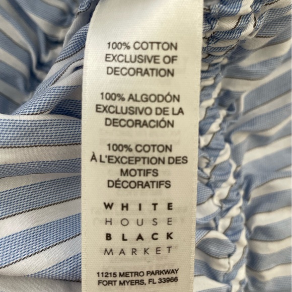 WHBM off the shoulder blouse with embroidered detail Size XS - Picture 9 of 9